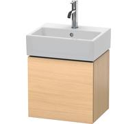 Duravit L-Cube Meuble sous-lavabo suspendu, 1 porte, charnière à gauche, 434x400x341mm, LC6245L7171, Couleur: Placage chêne méditerranéen en bois véritable