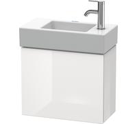 Duravit L-Cube Meuble sous-lavabo suspendu, 1 porte, charnière à gauche, 480x400x240mm, LC6246L2222, Couleur: Décor blanc brillant