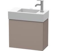 Duravit L-Cube Meuble sous-lavabo suspendu, 1 porte, charnière à gauche, 480x400x240mm, LC6246L4343, Couleur: Décor basalte mat