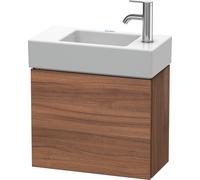 Duravit L-Cube Meuble sous-lavabo suspendu, 1 porte, charnière à gauche, 480x400x240mm, LC6246L7979, Couleur: Décor noyer naturel
