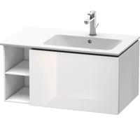 Duravit L-Cube meuble sous vasque LC619202222 82x48,1x40cm, 2000 coulissant, vasque à droite, blanc brillant