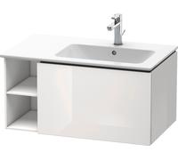 Duravit L-Cube meuble sous vasque LC619208585 82x48,1x40cm, 2000 coulissant, vasque à droite, blanc brillant