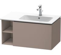 Duravit L-Cube meuble sous vasque LC619204343 82x48,1x40cm, 2000 coulissant, vasque à droite, basalte mat