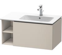 Duravit L-Cube meuble sous vasque LC619209191 82x48,1x40cm, 2000 coulissant, vasque à droite, taupe mat
