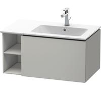 Duravit Meuble sous-lavabo L-Cube LC619200707, 1 tiroir, étagère côté, vasque à droite, gris béton