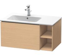 Duravit L-Cube Meuble sous-lavabo suspendu, 1 tiroir, étagère sur le côté, vasque à gauche, 820x400x481mm, LC619103030