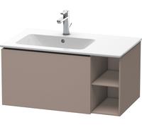 Duravit L-Cube Meuble sous-lavabo suspendu, 1 tiroir, étagère sur le côté, vasque à gauche, 820x400x481mm, LC619104343