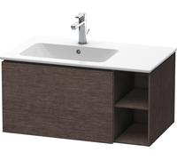 Duravit L-Cube meuble sous-vasque LC619107272 82x48,1x40cm, 2000 coulissant, vasque à gauche, chêne foncé brossé