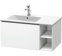 Duravit L-Cube meuble sous-lavabo LC619101818 82x48,1x40cm, 2000 coulissant, lavabo à gauche, blanc mat