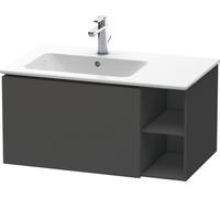 Duravit L-Cube meuble sous vasque LC619104949 82x48,1x40cm, 2000 coulissant, vasque à gauche, graphite mat