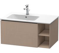 Duravit Meuble sous-lavabo suspendu L-Cube LC619107575 - 1 tiroir, étagère côté, vasque à gauche