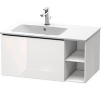 Duravit Meuble sous-lavabo L-Cube LC619102222 1 tiroir, étagère, vasque à gauche, 820x400x481mm