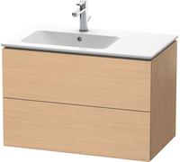 Duravit Meuble sous-lavabo L-Cube LC629103030, suspendu, 2 tiroirs, vasque à gauche, chêne naturel