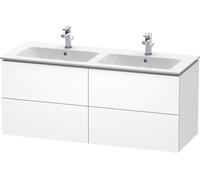 Duravit Meuble sous-vasque suspendu L-Cube LC625901818 129×55×48,1 cm Blanc mat 4 tiroirs