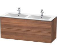 Meuble Double Vasque Duravit L-Cube suspendu 1290x481 mm Noyer LC625907979