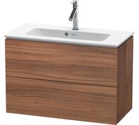L-Cube Duravit vasque LC625707979 82 x 39, 2000 cm, noyer naturel, 2 tiroirs, suspendu