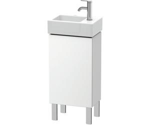 Duravit L-Cube Meuble sous-lavabo vertical, 1 porte, charnière à droite, 364x241x582mm, LC6793R1818, Couleur: Décor blanc mat