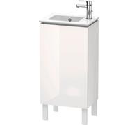 Duravit L-Cube Meuble sous-lavabo vertical, 1 porte, charnière à gauche, 420x704x294mm, LC6273L2222, Couleur: Décor blanc brillant