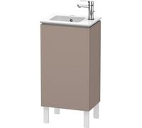 Duravit L-Cube Meuble sous-lavabo vertical, 1 porte, charnière à gauche, 420x704x294mm, LC6273L4343, Couleur: Décor basalte mat