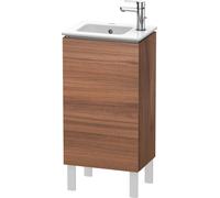 Duravit L-Cube Meuble sous-lavabo vertical, 1 porte, charnière à gauche, 420x704x294mm, LC6273L7979, Couleur: Décor noyer naturel