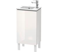 Duravit L-Cube Meuble sous-lavabo vertical, 1 porte, charnière à gauche, 420x704x294mm, LC6273L8585, Couleur: Laque brillante blanche
