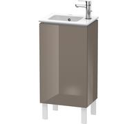 Duravit L-Cube Meuble sous-lavabo vertical, 1 porte, charnière à gauche, 420x704x294mm, LC6273L8989, Couleur: Laque haute brillance Gris Flanelle
