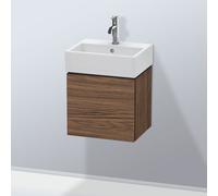 L-Cube Duravit vasque LC6245L2121 43,4x34,1x40cm, suspendu, porte à gauche, noyer foncé