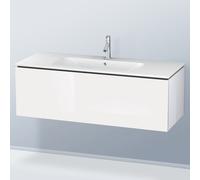 Duravit Bâti-support lavabo suspendu L-Cube LC614302222 1 tiroir 1220x400x481 mm Blanc brillant