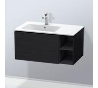 Duravit L-Cube meuble sous-vasque LC619101616 82x48,1x40cm, 2000 coulissant, lavabo à gauche, chêne noir