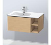 Duravit Meuble sous-lavabo L-Cube LC619103030, suspendu, 1 tiroir, étagère latérale, vasque à gauche