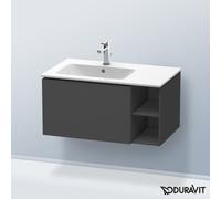 Duravit Meuble sous-lavabo L‑Cube LC619104949 suspendu – 1 tiroir, vasque à gauche, graphite mat