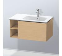 Duravit Meuble sous-vasque L-Cube LC619203030 1 tiroir étagère latérale vasque droite chêne naturel