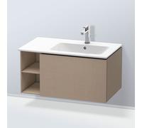 Duravit L-Cube Meuble sous-lavabo suspendu, 1 tiroir, étagère sur le côté, vasque à droite, 820x400x481mm, LC619207575