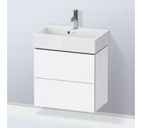 Duravit L-Cube meuble sous-vasque LC621901818 58,4x39,1x54,4cm, 2 tiroirs, mural, blanc mat