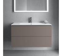 Duravit L-Cube LC624204343 Basalt Matt , 102x55.5x48.1cm, 2 tiroirs