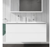 Duravit L-Cube bâti-support lavabo suspendu, 2 tiroirs, 1220x550x481mm, LC624302222, Couleur: Décor blanc brillant