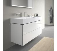 L-Cube Duravit vasque LC627902222 118,4x 45,9 cm, blanc brillant, 2 tiroirs, suspendu