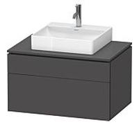 Duravit L-Cube meuble sous-vasque LC4880049490000 82 x 55 cm, graphite mat, tiroir 2000 , coulissant 2000 , suspendu