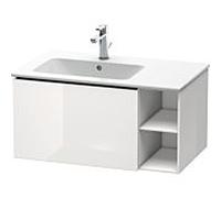 Duravit L-Cube meuble sous vasque LC619102222 82x48,1x40cm, 2000 coulissant, vasque à gauche, blanc brillant