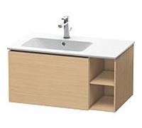 Duravit L-Cube meuble sous-vasque LC619103030 82x48,1x40cm, 2000 coulissant, vasque à gauche, chêne naturel
