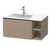 Duravit L-Cube meuble sous-vasque LC619107575 82x48,1x40cm, 2000 coulissant, lavabo à gauche, lin