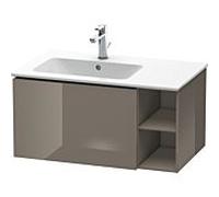 Duravit L-Cube meuble sous-vasque LC619108989 82x48,1x40cm, 2000 coulissant, vasque à gauche, gris flanelle brillant