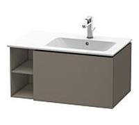 Duravit Meuble sous-lavabo L-Cube LC619209090 1 tiroir étagère vasque à droite Flanelle gris satiné