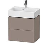 Duravit Meuble sous-vasque L-Cube LC621904343 58,4x39,1x54,4 cm 2 tiroirs fixé au mur basalte mat
