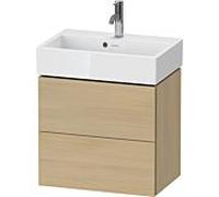 Duravit Meuble sous vasque L-Cube LC621907171 2 tiroirs mural chêne méditerranéen