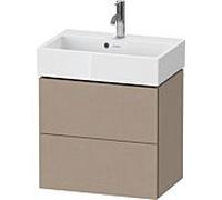 Duravit L-Cube Meuble sous-vasque LC621907575 58,4x39,1x54,4cm, 2 tiroirs, suspendu, lin