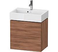 Duravit L-Cube meuble sous-vasque LC621907979 58,4x39,1x54,4cm, 2 tiroirs, mural, noyer naturel