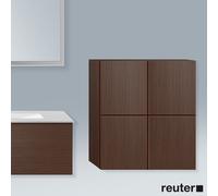 Duravit L-Cube armoires mi-hautes, 2 portes, 700x243x800mm, LC116706969, Couleur: Noyer brossé Placage bois véritable