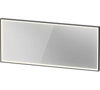 Duravit L-Cube Miroirs avec éclairage, angulaires, 1600x700x67mm, graphite aluminium mat, LC7385049490100, Exécution: avec miroir chauffant