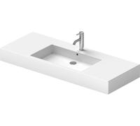 vasque Duravit Vero 125 x 49 cm, blanc, trou pour robinetterie 2000 , pour console en métal